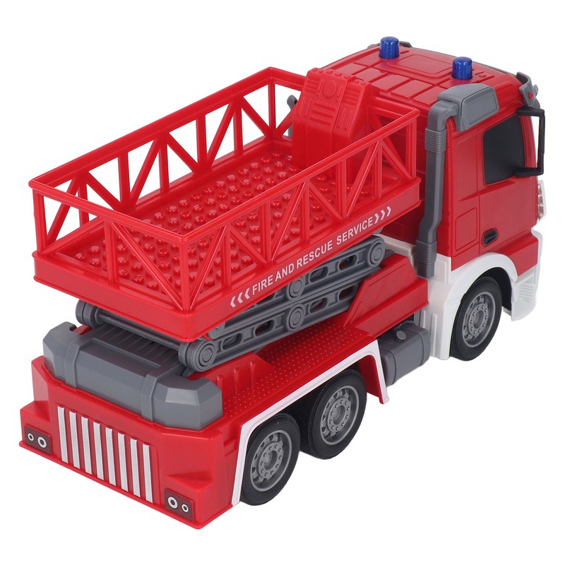 RC Remote Control Fire Truck Lift Toy Rechargeable Fire Lift