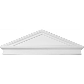 Ekena Millwork PED43X14X02PC Combination Peaked Cap Pediment, 44" Bottom Width x 46 1/4" Top Width x 14 1/8"H x 2 3/8"P