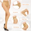 MANZI Back Seam Tights for Women Sheer 20D 2 Pairs,