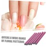 TOVINANNA 6pcs Nail Art Stamping Pen Easy to Use Flower