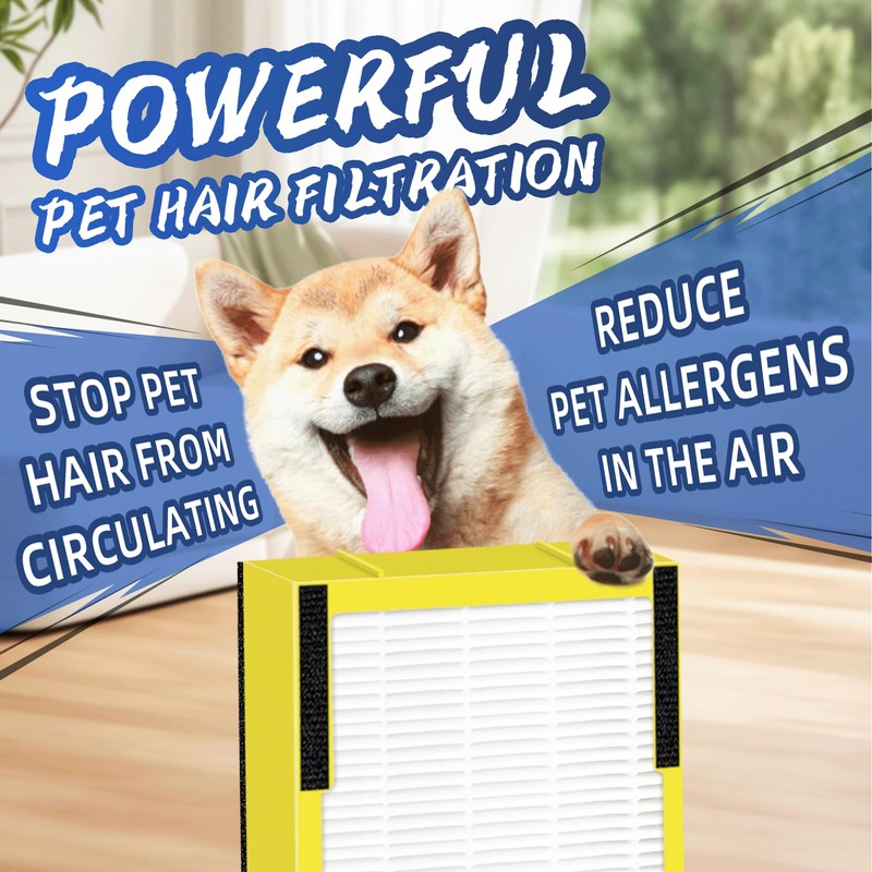 FLT4825 HEPA Filter B Replacement Compatible with G-Guardian Air Purifiers
