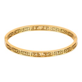 Manfnee Gold/Silver Bangle Bracelet Jewellery Gift Dainty Bangle Bracelet for Women Cubic Zirconia Stainless Steel Bracelets, Stainless Steel, No gemstone