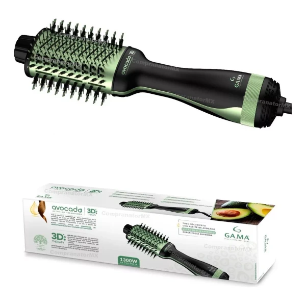 GA.MA Italy Cepillo Secador Aguacate One Step Oval Voluminizador Cabello