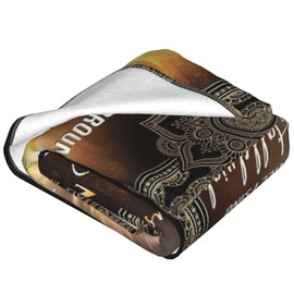 Christian Blanket Lion and Lamb Decor Throw Blanket lion of Judah Religious Faith Prayer Blanket Catholic Inspirational Gifts for Women Men Warm Soft Plush Fleece Flannel Blanket for Adult Kid 80"X60"