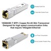 GIQITCK 10GBASE-T SFP+ RJ45 Transceiver, 1.25G/2.5G/5G/10G SFP+ to RJ45 Copper