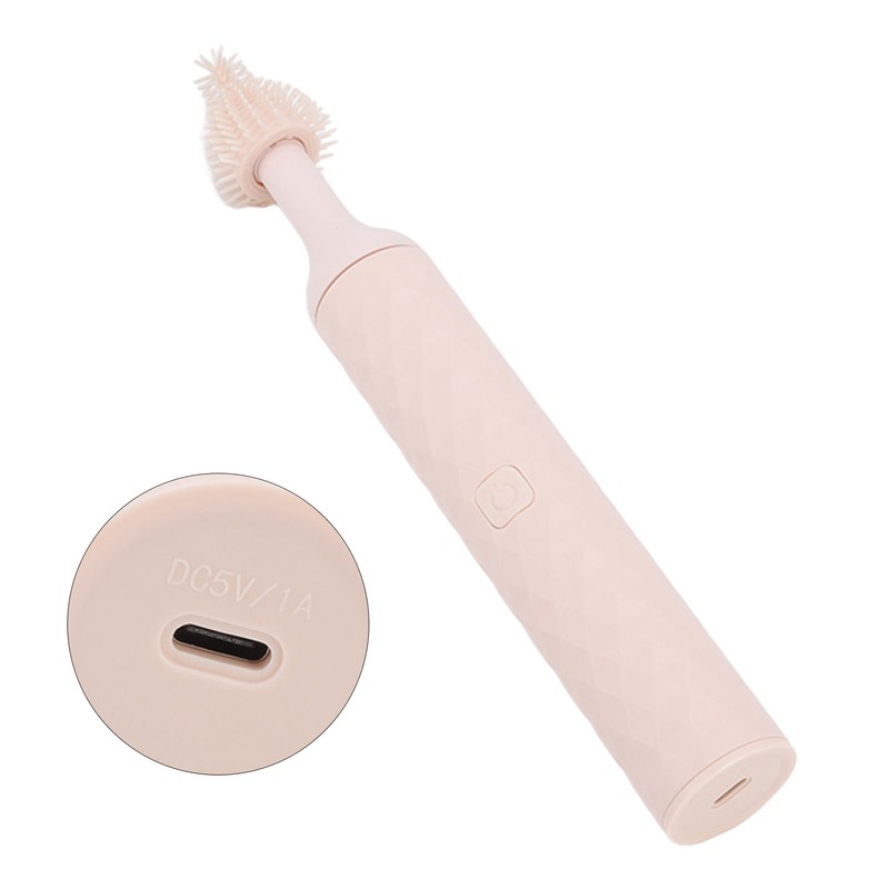 Electric Baby Silicone Nipple Bottle Brush Set Waterproof IP65 Ergonomic