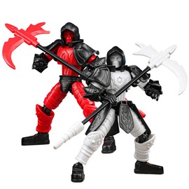 T13 Action Figures, 2 PCS Action Figures, Beweglichen Figuren, 3D-Gedruckter Mehrgelenke, 3D-Actionfiguren mit Cartoon DIY Desktop DekoMulti-Jointed Movable Fidget Spielzeug für Jungen Kinder