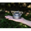Boundless Voyage Titanium Spirit Burner Mini Alcohol Stove with Brackets