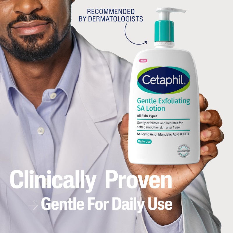 Cetaphil Gentle Exfoliating Salicylic Acid Lotion, SA Face Cream &