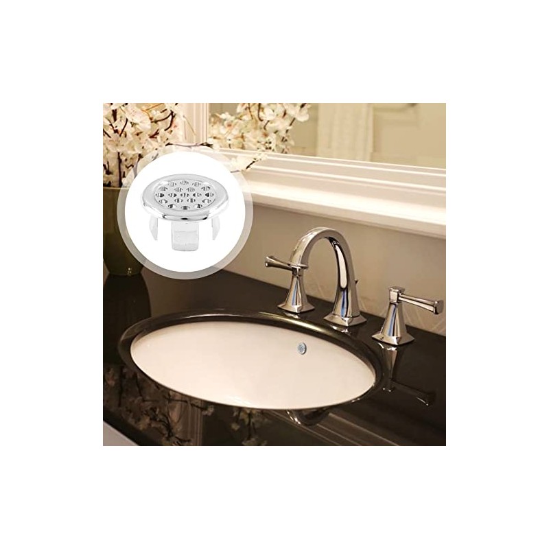 3 Pack Bathroom Sink Overflow Trim Ring, Electroplating Chrome Overflow