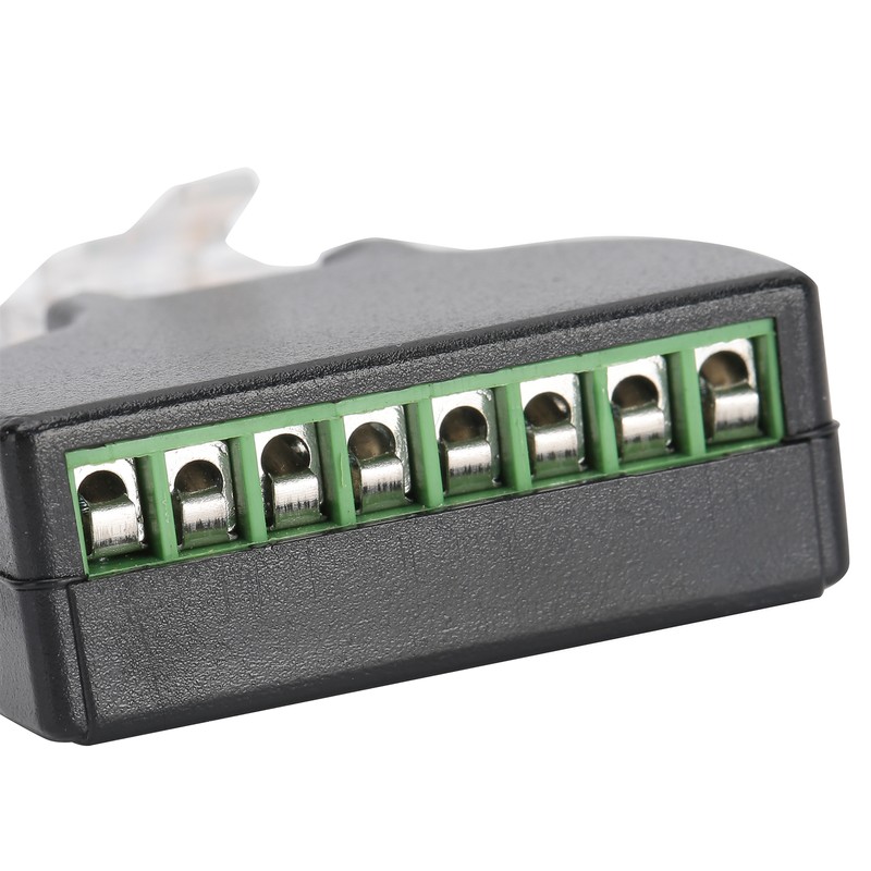 3 Sets RJ45 Male to 8 Pin Screw Terminal Connector