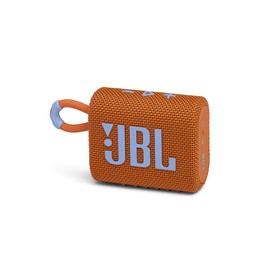 JBL GO3 JBLGO3ORG Bluetooth Speaker, USB C Charging, IP67 Dustproof, Waterproof, Passive Radiator, Portable, 2020 Model, Orange