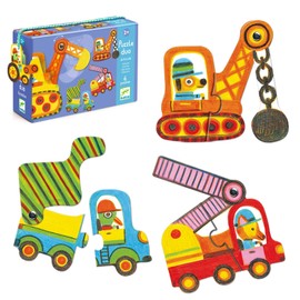 Djeco Articulated Vehicles Duo Puzzle (6 Puzzles/12 Pieces) by Djeco
