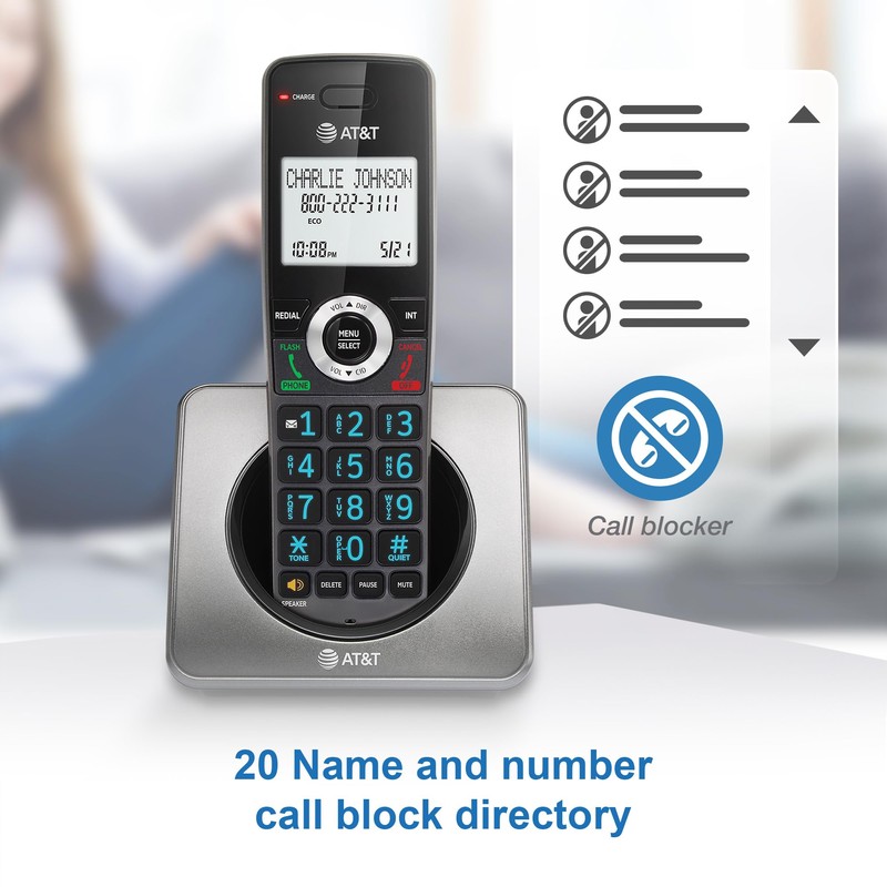 AT&T GL2101-4 DECT 6.0 4-Handset Cordless Home Phone with Call