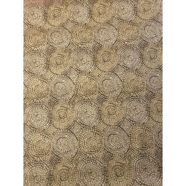 Unbranded ******* PRIMITIVE TANS BEIGE   CIRCLE SWIRL FABRIC  *********
