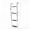 4 Steps Stainless Steel Boat Ladder Extension Folding Pontoon Ladder