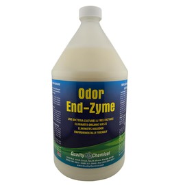 Quality Chemical Odor End-Zyme BioStain and Odor Remover, Cleaner and Deodorizer - 128 oz (Pack of 1)