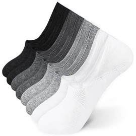 Zaeicnkk 4 Pairs Ankle Socks Women Mens No Show Thin Athletic Running Low Cut Short Sock Anti-slip black+white+blue+grey