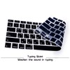 HRH Korean Language Keyboard Cover Skin,Silicone Keyboard Cover Protector for