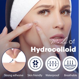 NC NATURAL CURES Hydrocolloid Super Pimple Patches - Ultra-Thin, Fun Acne Spot for Blemishes and Zits - Overnight Magic for Clearer Skin