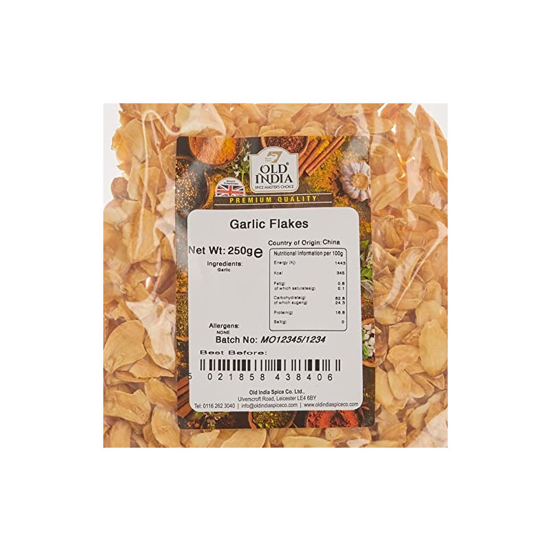 Old India Garlic Flakes 250g