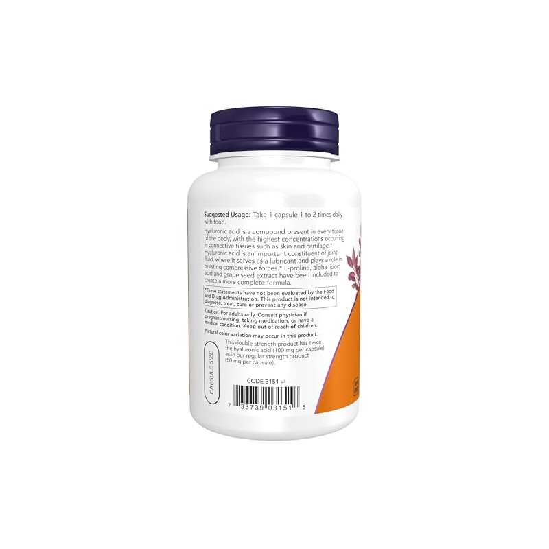 Hyaluronic Acid - Double Strength (100mg) 240