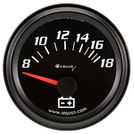 Equus 6268 2" Voltmeter, Black