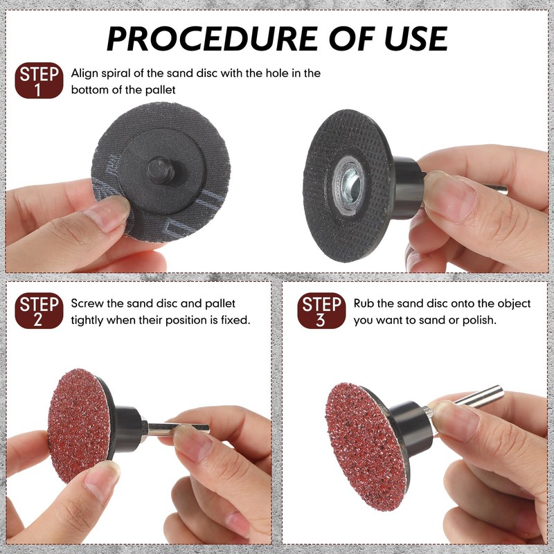 Dansib 300 Pcs 2 Inch Sanding Discs 36 Grit Roll