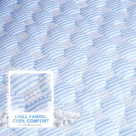 Donut Dog Bed for Small & Medium Dogs - Cooling Pet Bed with Non-Slip Bottom, Summer Comfort Dog Beds for Puppies, Washable & Portable Egg Tart Shape (M)