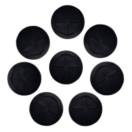 Cionyce 8 Pcs Rubber Grommet Double-Sided Grommets 2" Inner Diameter 2-1/2" Drill Hole, Rubber Wall Plug for Firewall,Wiring（8pack，Round）