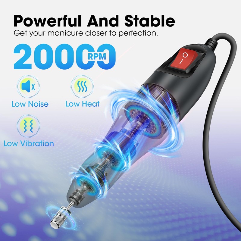 LAVAED Nail Drill Electric Nail File, Electric Nails Drill Nail
