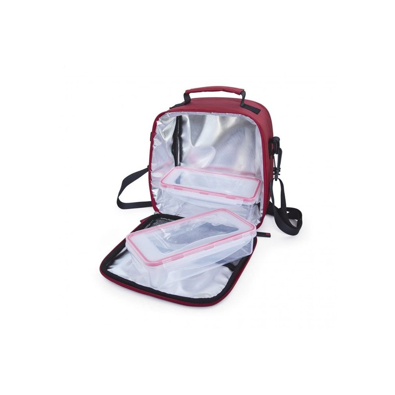 Iris Classic Lunchbag Food Container, Polyester, Red, 4.2 L