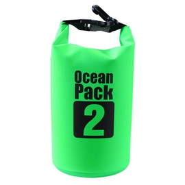 Bear Outdoor Dry Sack/Waterproof Bag for Boating, Kayaking, Hiking, Snowboarding, Camping, Rafting, Fishing and Backpacking (Green, 2L)