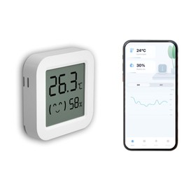 Kashimura NKJ-203 Smart Thermometer/Hygrometer, Smart Life + App Usage