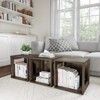 Home Lavish End Stackable Contemporary Minimalist Modular Cube Accent Table