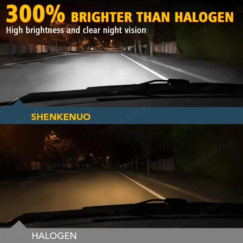 SHENKENUO For Ford Excursion 2000-2004 4x LED Headlight Hi/Lo Fog