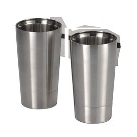 Yamakatsu Mino Toen Thermo Double High Ball Pair THM-02 Silver, 11.8 fl oz (350 ml)