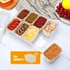 Divided Serving Tray with Lid and Handle,Snackle Box Containers with