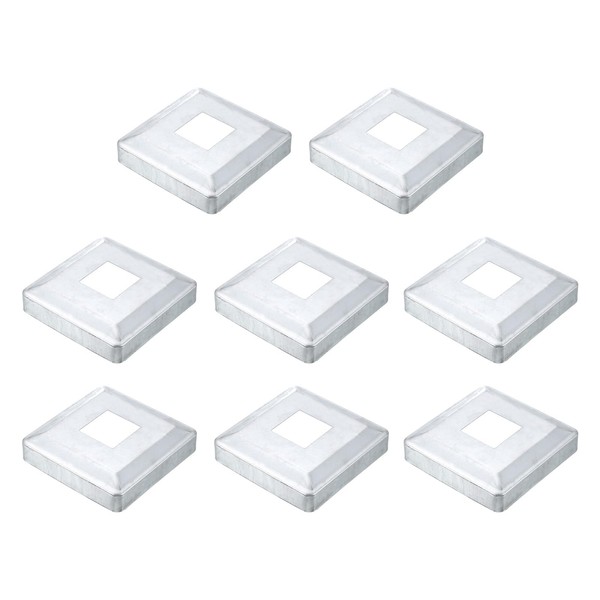 sourcing map 8Pcs Post Base Cover, 4.75"x4.75" (Internal Size 1.6"x1.6")