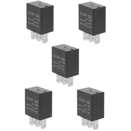 Mobestech 5pcs Starter Relay Automotive Relay Switch for Car Starter Pin Heavy Duty Design Flame-Retardant Reliable Electrical Conductivity for Safe Low Voltage Applications