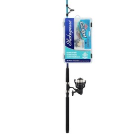 Shakespeare Catch More Fish Spinning Reel and Fishing Rod Combo with Kit