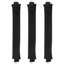 WADY Hair Curling Flexi Rod Magic Hair Rollers de Algodón Rodillas de Rizador de Cabello de Torsión Suave, Sin calor Peinado Rizado, Conjunto Flexible Autosostenido para Niñas, Mujeres, Damas, Niños (Negro)