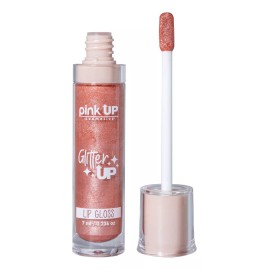 Pink Up Glitter Up Labial Gloss Brillo Efecto Húmedo