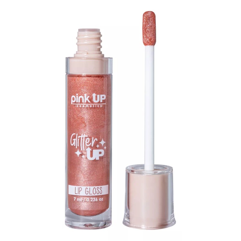 Pink Up Glitter Up Labial Gloss Brillo Efecto Húmedo