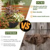 Black Hanging Basket Liners, Round Fabric Planter Basket Liner, Hanging