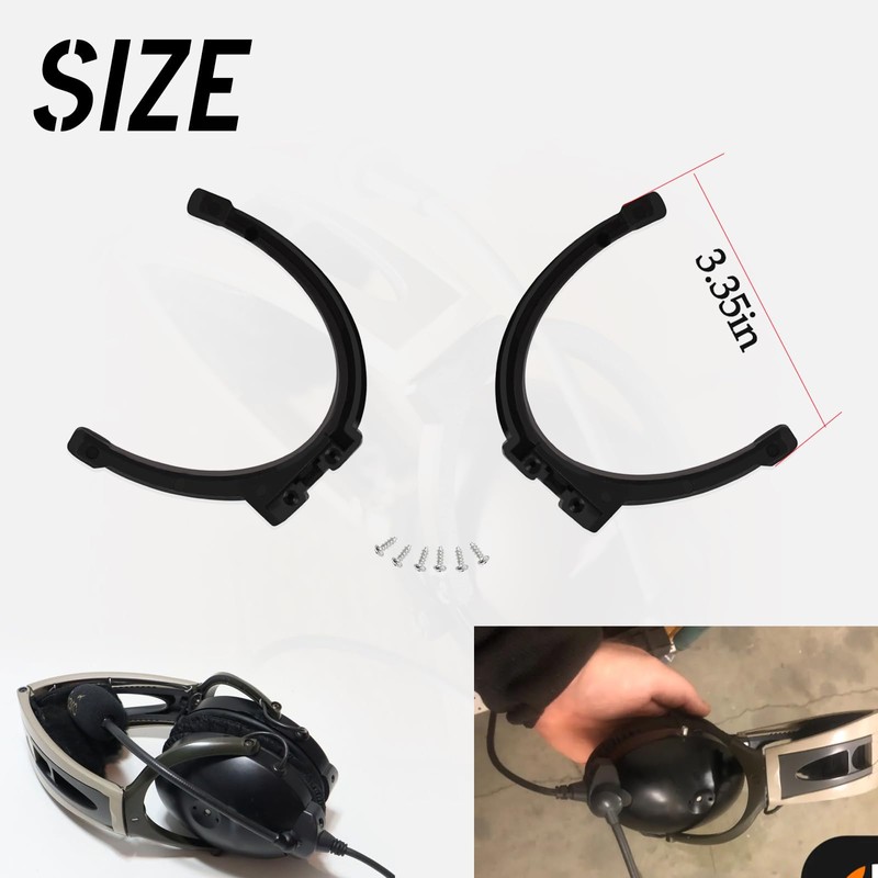HQPARRTS Headset Earcup Parts Yokes Bails Stirrups and Screws Compatible