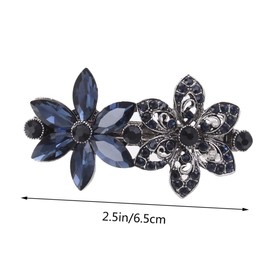 BIUDECO Chic Crystal Hair Clips Rhinestone Hair Barrettes Elegant for Occasion
