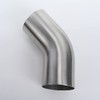 AC PERFORMANCE 3" Stainless 45° Mandrel Bend Elbow, 2" Leg