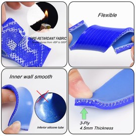 G-PLUS Silicone Radiator Hose Pipe Kit Clamps Compatible With 1988-1991 Civic/CRX EE EF/CR-X Base/DX/HF/Si,Blue