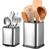 MorningRo 2 Pcs Kitchen Utensil Holder for Countertop Stainless Steel